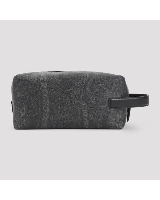 Etro Black Toilet Bags for men