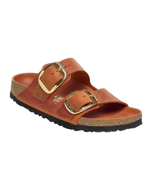 Birkenstock Brown Sliders