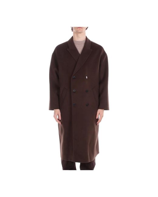 Double-Breasted Coats Amaranto pour homme en coloris Brown