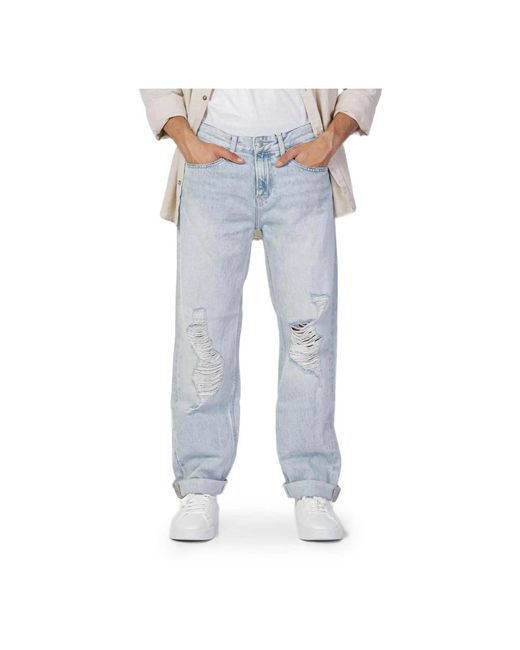 Calvin Klein Blue Loose-Fit Jeans for men