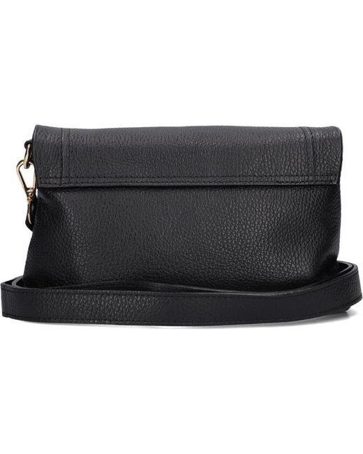 Notre-v Black Schwarze Leder-Schultertasche Jade