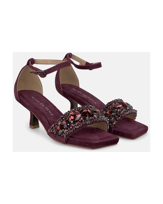 Alma En Pena. Red High Heel Sandals