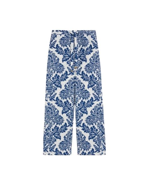 Max Mara Blue Wide Trousers