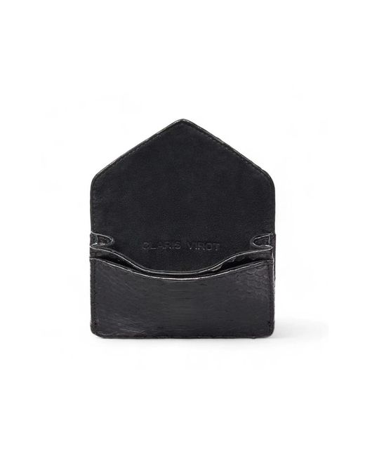 Claris Virot Schwarzer python-umschlag-kartenhalter in Black für Herren