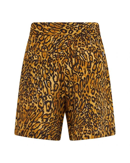 Moschino Shorts Met Luipaardprint En Hoge Taille in het Yellow voor heren