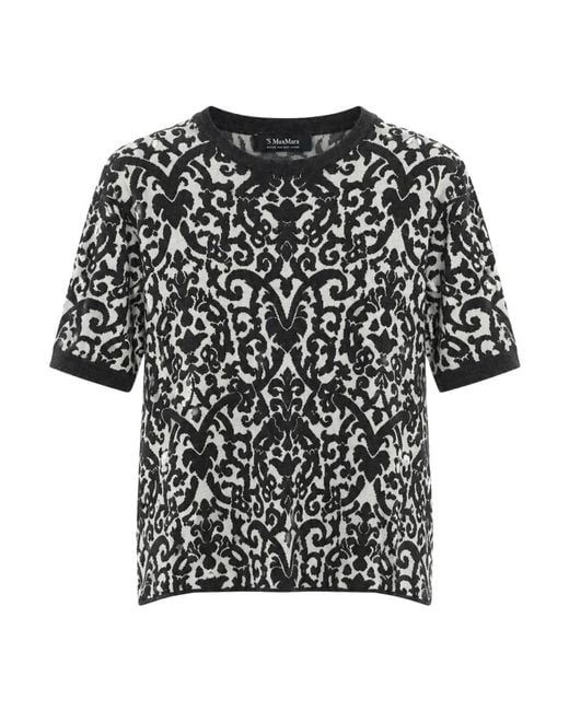 Max Mara Black Round-Neck Knitwear