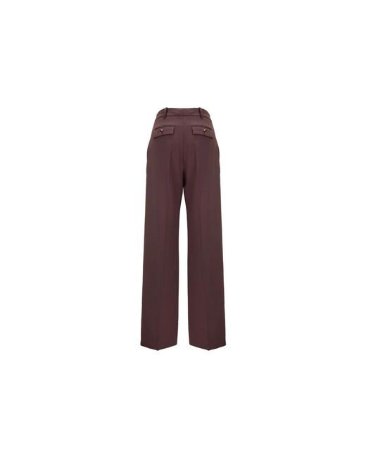 Elisabetta Franchi Purple Wide Trousers