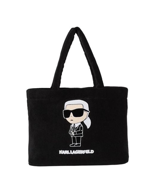 Karl Lagerfeld Black Shopping Bags