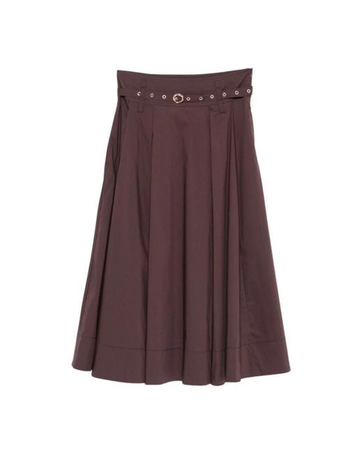 Liu Jo Brown Midi Skirts