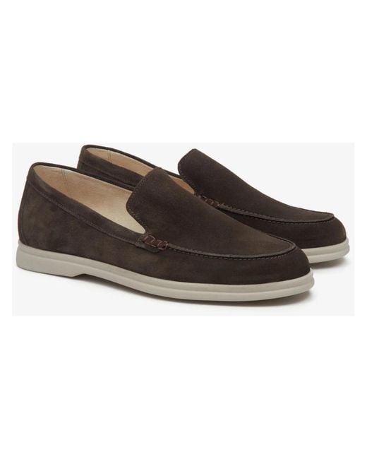 ESTRO Brown Loafers for men
