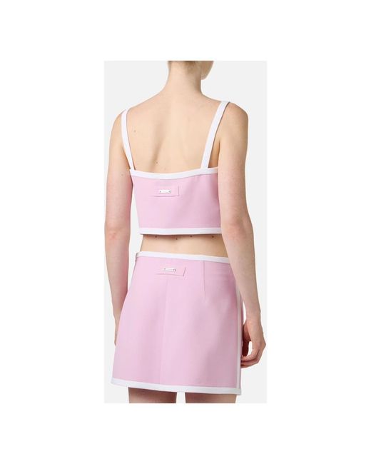 Iceberg Pink Sleeveless Tops