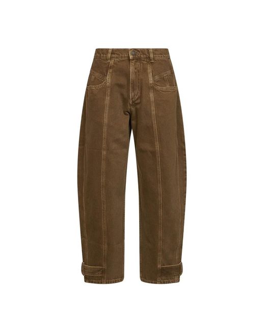Isabel Marant Brown Loose Fit Jeans