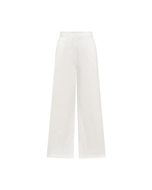 Maliparmi White Wide Trousers