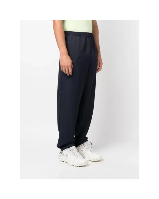 Acne Blue Wide Trousers for men