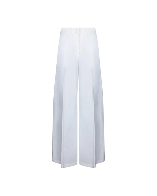 MSGM Wide Trousers in het White