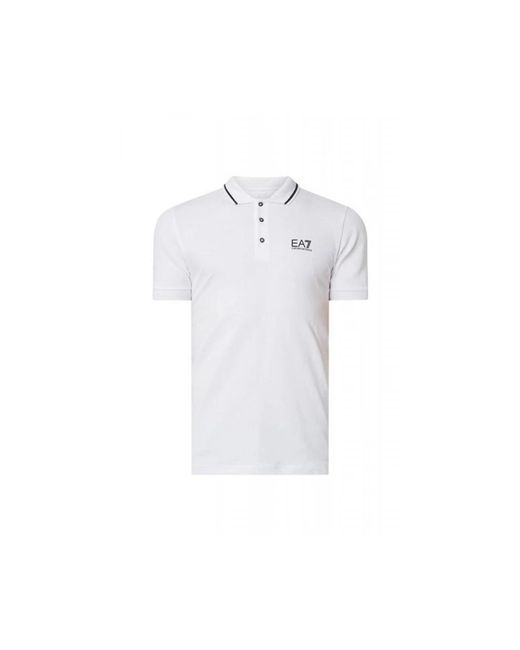 EA7 Polo Hemden in het White voor heren