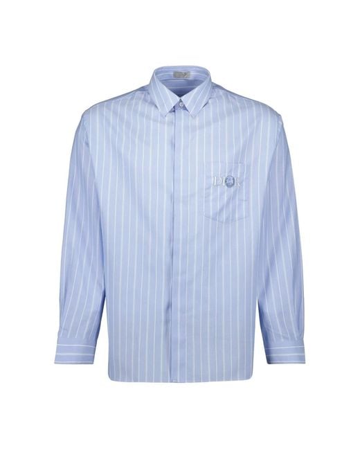 Dior Blue Casual Shirts for men