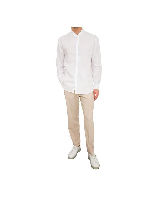 Emporio Armani Weißes casual hemd in White für Herren