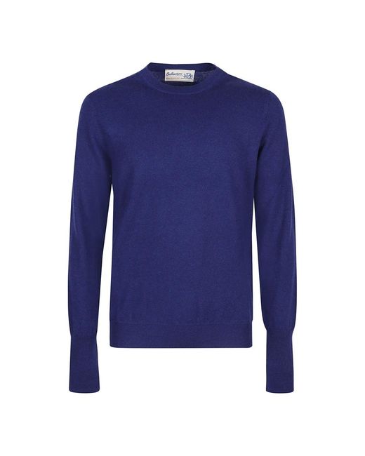 Ballantyne Blue Round-Neck Knitwear for men