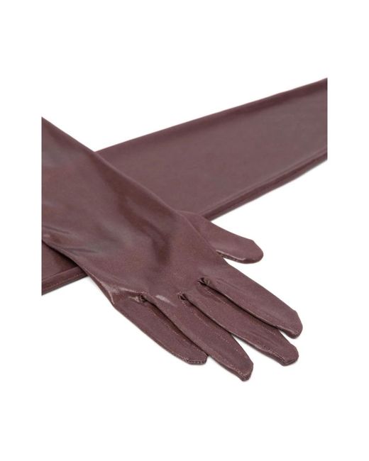 Dries Van Noten Purple Gloves