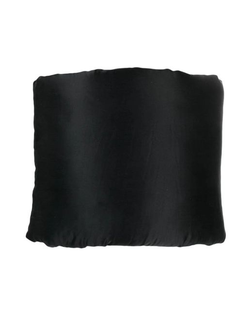 Rick Owens Black Silky Scarves