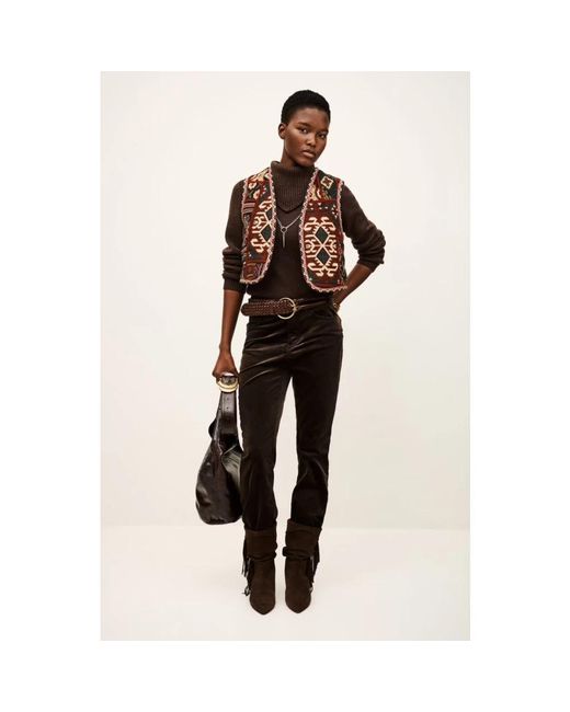 Ba&sh Elton Jacquard Vest in het Brown