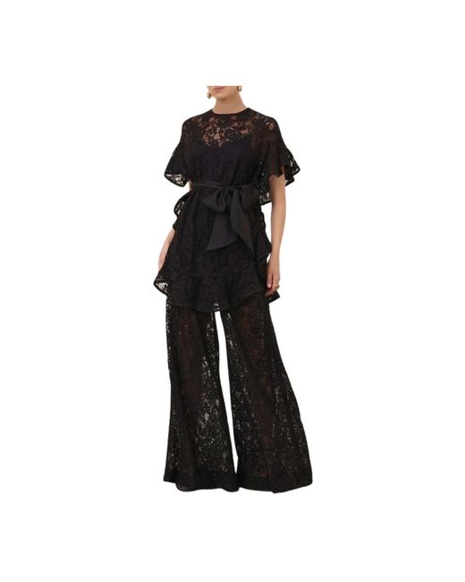 Zimmermann Black Wide Trousers