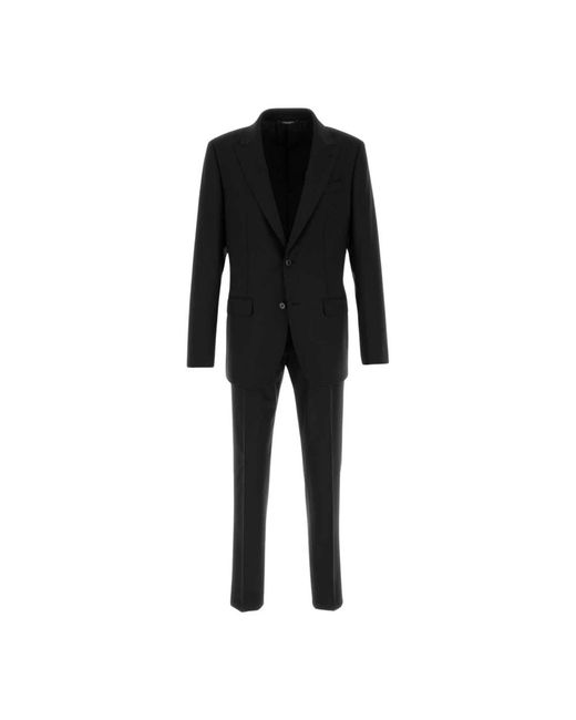 Dolce & Gabbana Black Single Breasted Suits for men