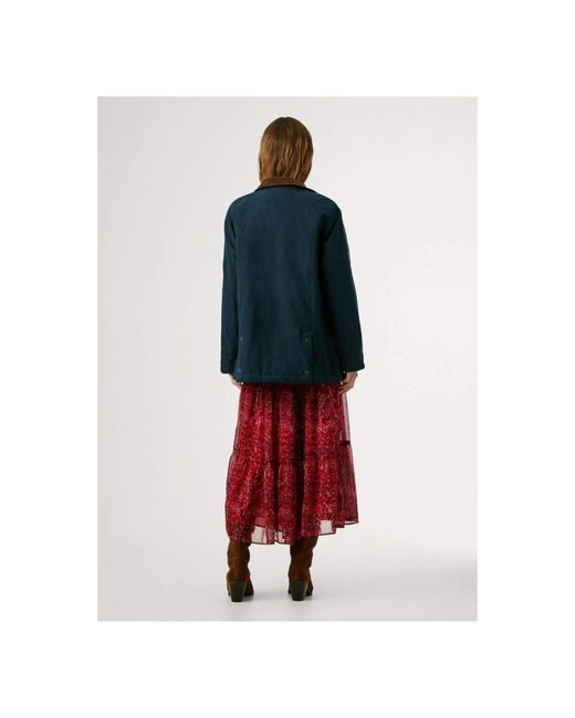 Pepe Jeans Jassen ,Groen ,Katoen Tess Jacket in het Blue