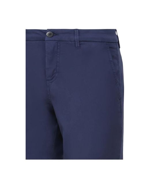 Trousers > chinos Fay en coloris Blue