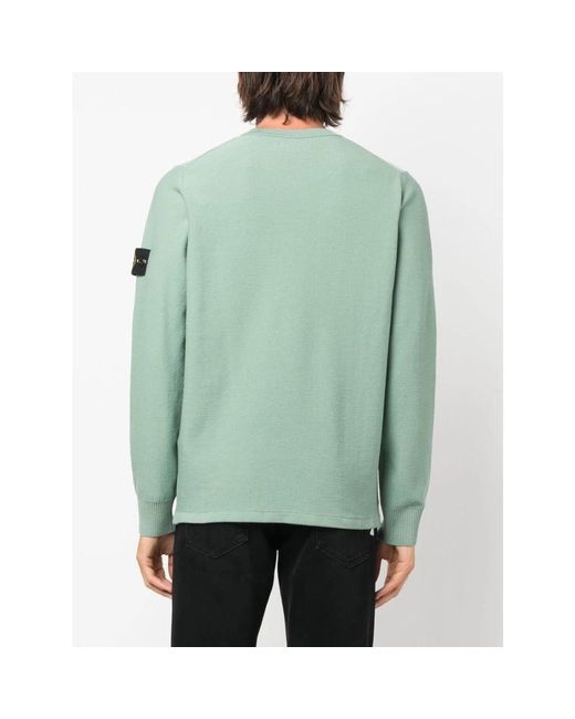 Knitwear > round-neck knitwear Stone Island pour homme en coloris Green