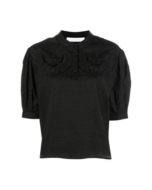See By Chloé Black Blouses