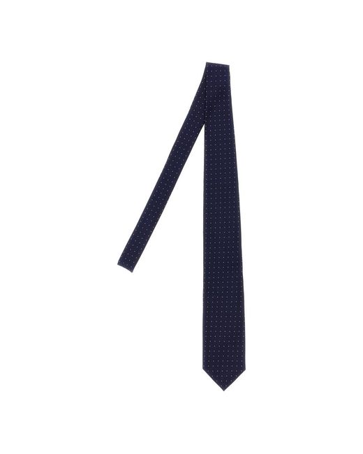 Tom Ford Accessoires ,Blauw ,Satijn Micro Polka Dot Tie in het Blue voor heren
