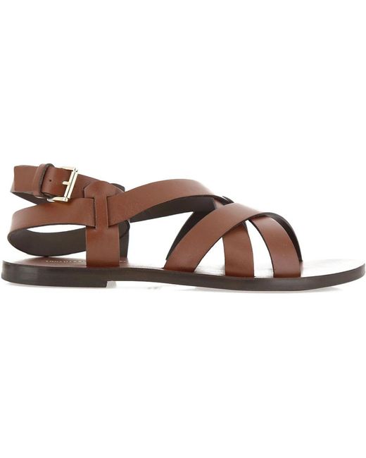 Liviana Conti Brown Flat Sandals