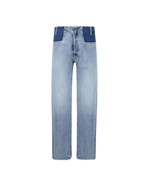 Maison Margiela Blue Straight Fit Jeans for men