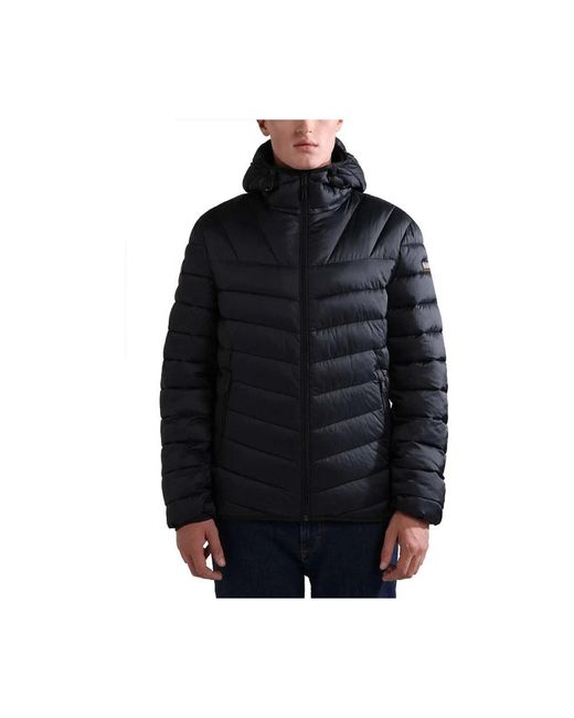 Napapijri Jassen ,Zwart ,Polyester Winterjas Met Thermo-Fibre Isolatie in het Black voor heren