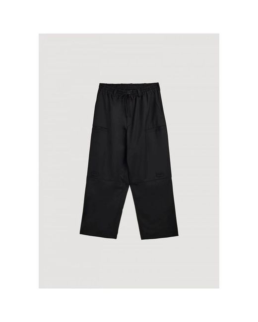 Y-3 Black Wide Trousers for men