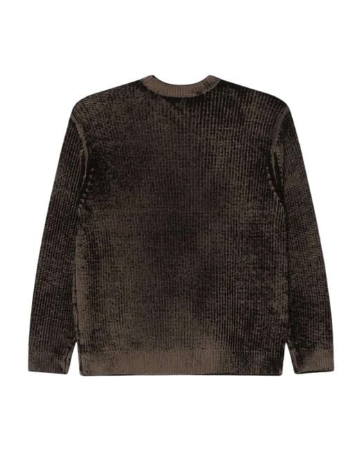 Round-Neck Knitwear Obey de hombre de color Black