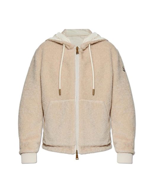 Moncler Omkeerbaar Capuchonjack in het Natural