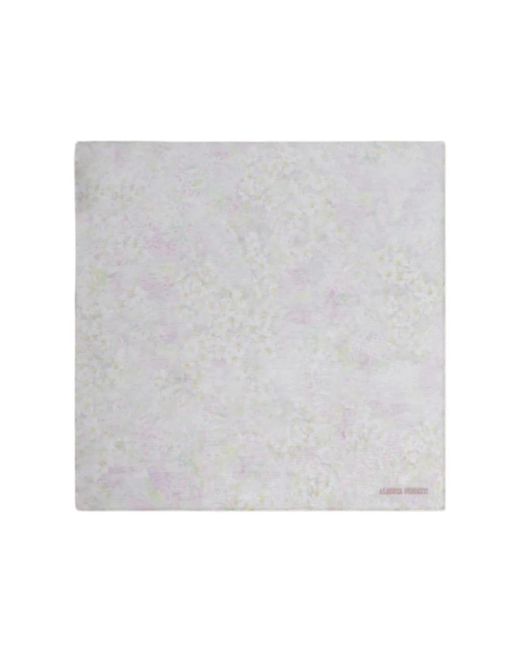 Alberta Ferretti Gray Silk Scarves