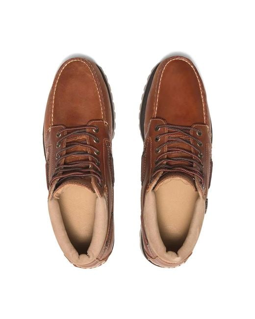 Timberland Brown Lace-Up Boots for men
