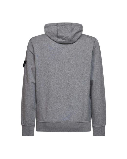 Stone Island Gray Hoodies for men