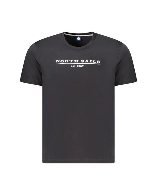 North Sails Black T-Shirts for men