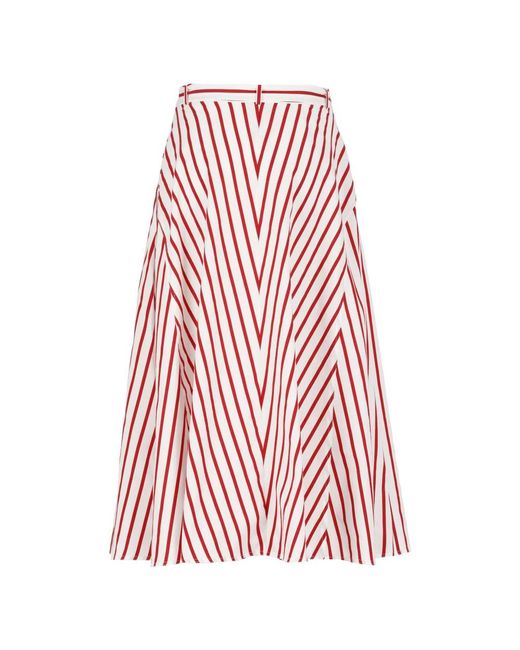 Ralph Lauren Red Midi Skirts