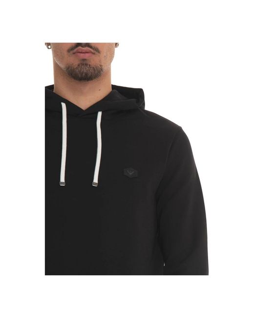 Emporio Armani Logo crewneck sweatshirt weicher stoff in Black für Herren