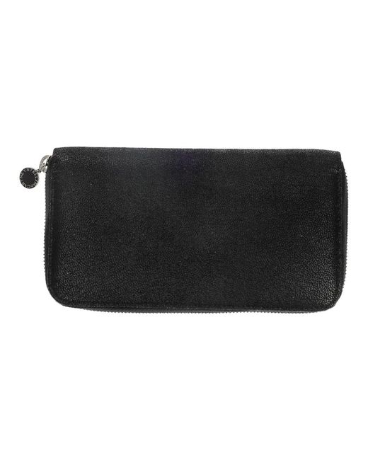 Stella McCartney Black Falabella Continental Wallet