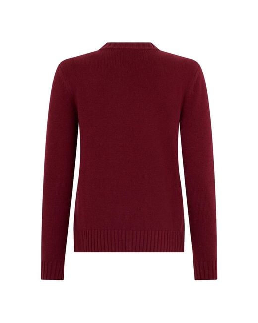 Moorer Red Round-Neck Knitwear