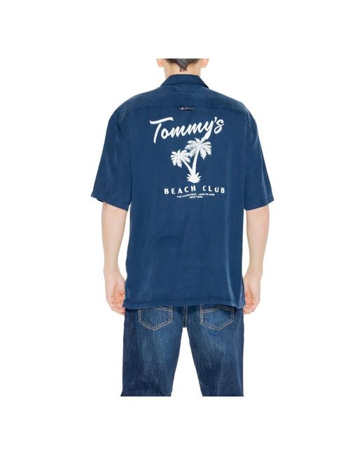 Tommy Hilfiger Blue Short Sleeve Shirts for men