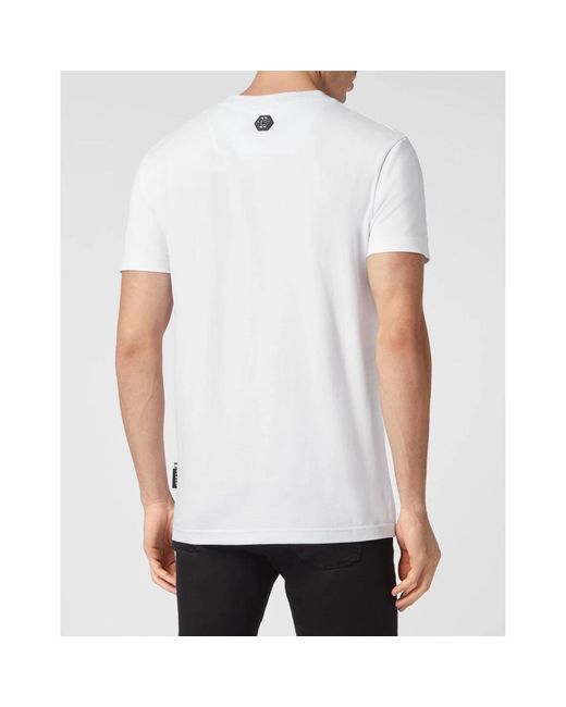 Philipp Plein T-Shirt Rundhals Ss Barock Skull in White für Herren
