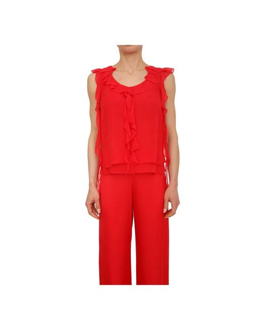 Blugirl Blumarine Red Blouses